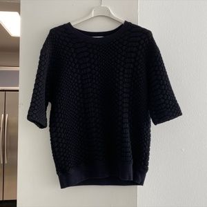 Sandro snake embroidered sweater